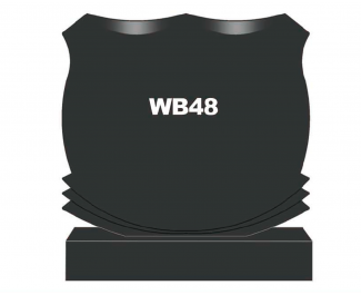 Горизонтальный памятник из гранита WB48
