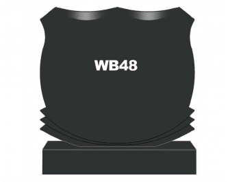 Горизонтальный памятник из гранита WB48
